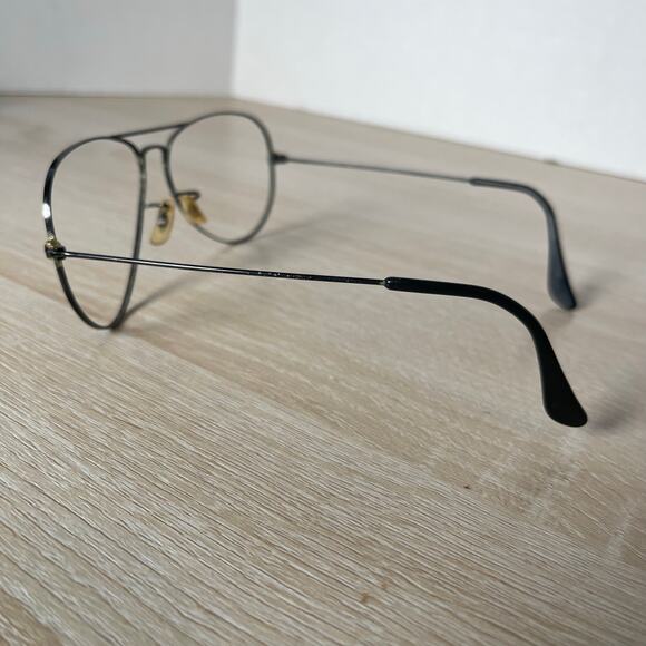 Vintage B&L Ray-Ban Aviator Black Metal Frames Only 58-14 - Picture 10 of 12